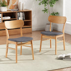 Upholstered Chenille Dining Chair Set of 2