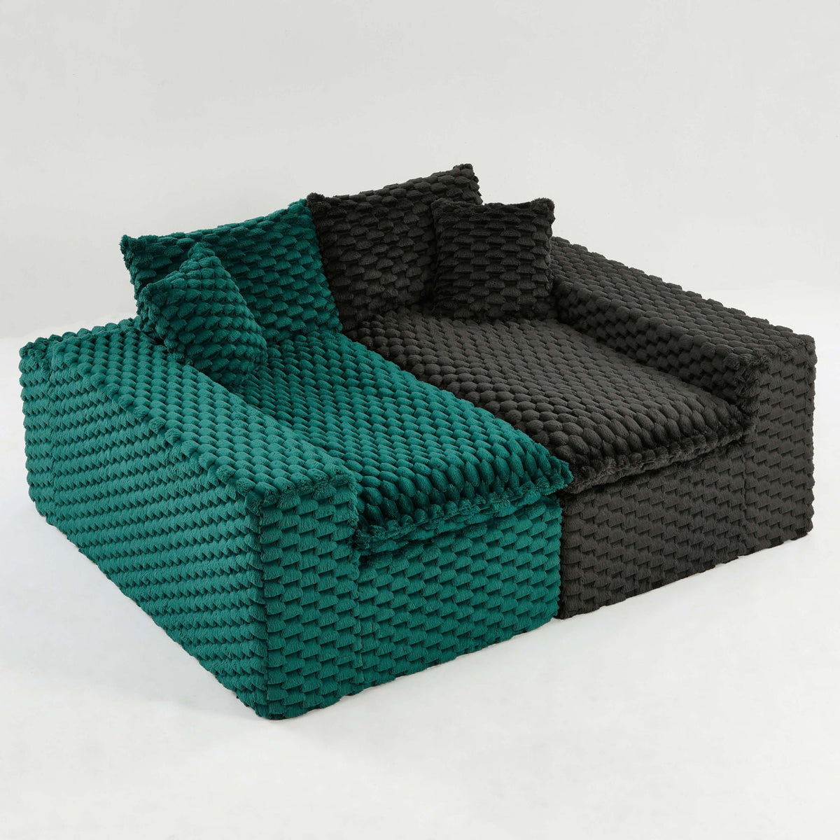 Multifunctional Stationary Sofa with Adjustable Layout - Choice of Color
