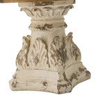 Wood Cake Stand With Magnesium Base - Cream / Brown