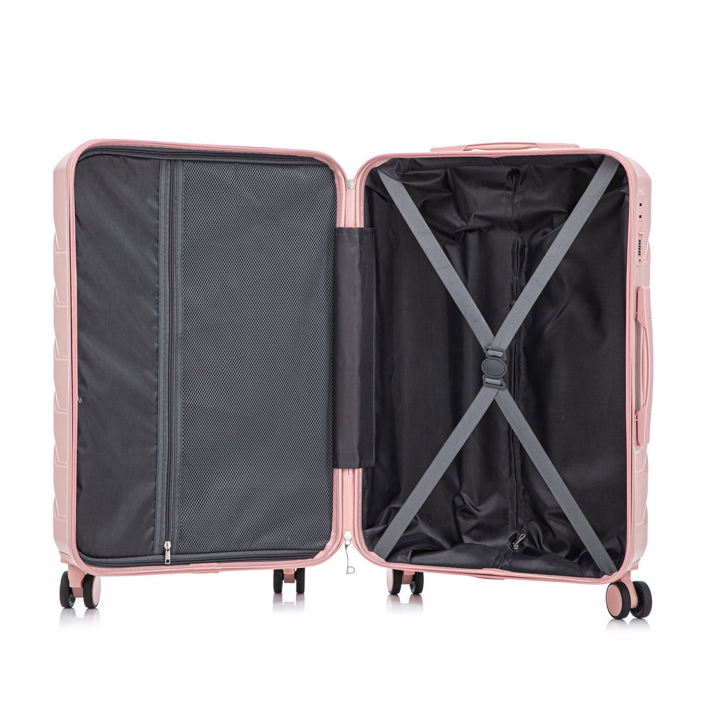 3 Pieces Set Spinner Wheel Luggage With Combination Lock