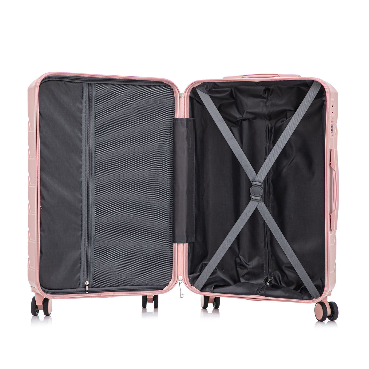 3 Pieces Set Spinner Wheel Luggage With Combination Lock