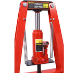 6-Ton Benchtop Hydraulic A-Frame Shop Press with Adjustable Height - Red, Black, Green, or Orange