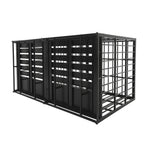 Extra Large Heavy Duty Dog Crate with Removable Pans - Black