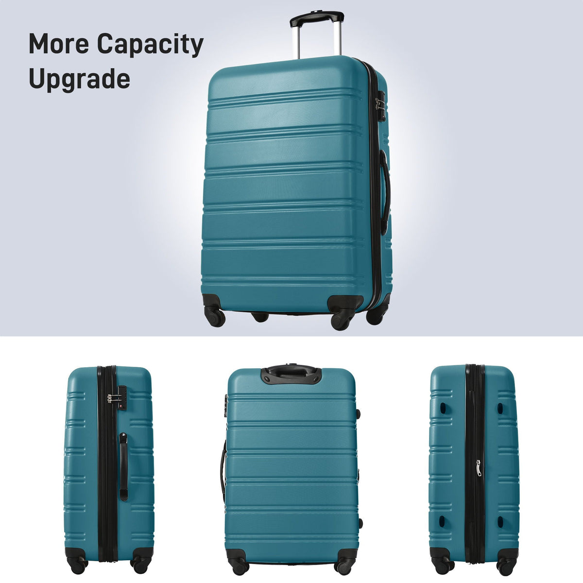 Hardshell Luggage Sets 4 Pieces with TSA Lock and Spinner Wheels - Multiple Colors