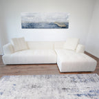 Elegant Upholstery Corner Sofa with Durable Frame - Beige