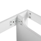 Modern Bathroom Vanity with Side Storage - Light Brown or White