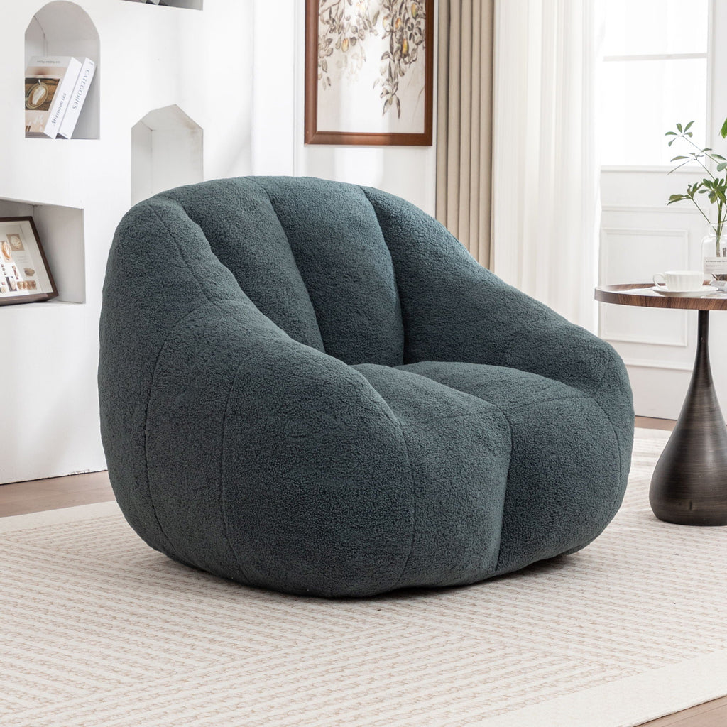 Comfy Bean Bag Chair with Memory Foam Filler - Tufted Soft