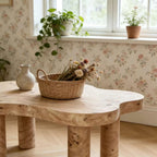 Cloud Shaped Coffee Table with 4 Round Legs - White, Black, or Light Brown