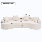 4 Seater Sofa With Fabric for Living Room