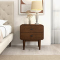 Alexa Night Stand with Solid Wood Construction - Brown