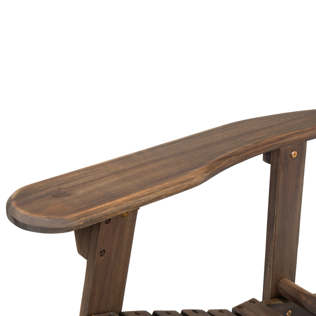 Malibu Adirondack Chair with Foldable Design - Acacia Wood