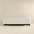 Mid Century Modern Sofa with Pet-Friendly Upholstery - White, Green, Orange