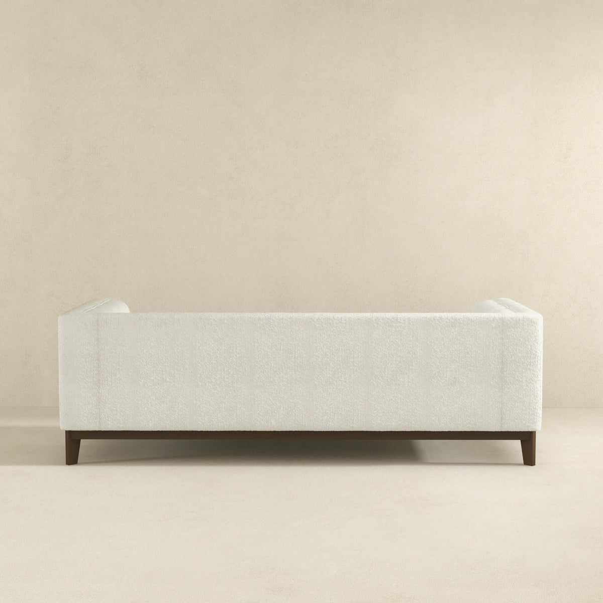 Mid Century Modern Sofa with Pet-Friendly Upholstery - White, Green, Orange