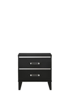 Chelsie Nightstand with Spacious Storage - Black