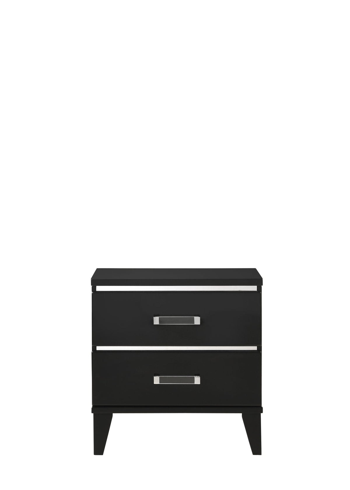 Chelsie Nightstand with Spacious Storage - Black