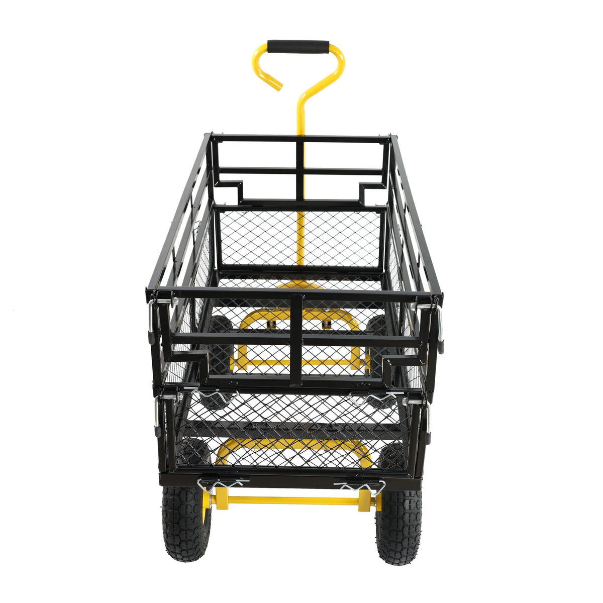 Outdoor Wagon Cart with Metal Frame - Green
