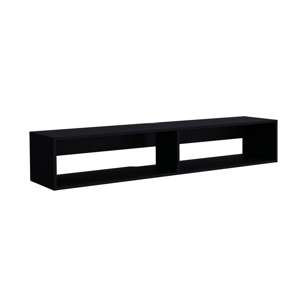Moore Floating TV Stand with Cable Management - Light Brown, Black, or White