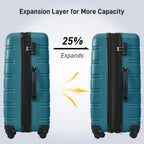 Hardshell Luggage Sets 4 Pieces with TSA Lock and Spinner Wheels - Multiple Colors