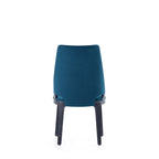 Kara Dining Chair Set of 2 with Solid Beech Wood Frame – Blue or Gray