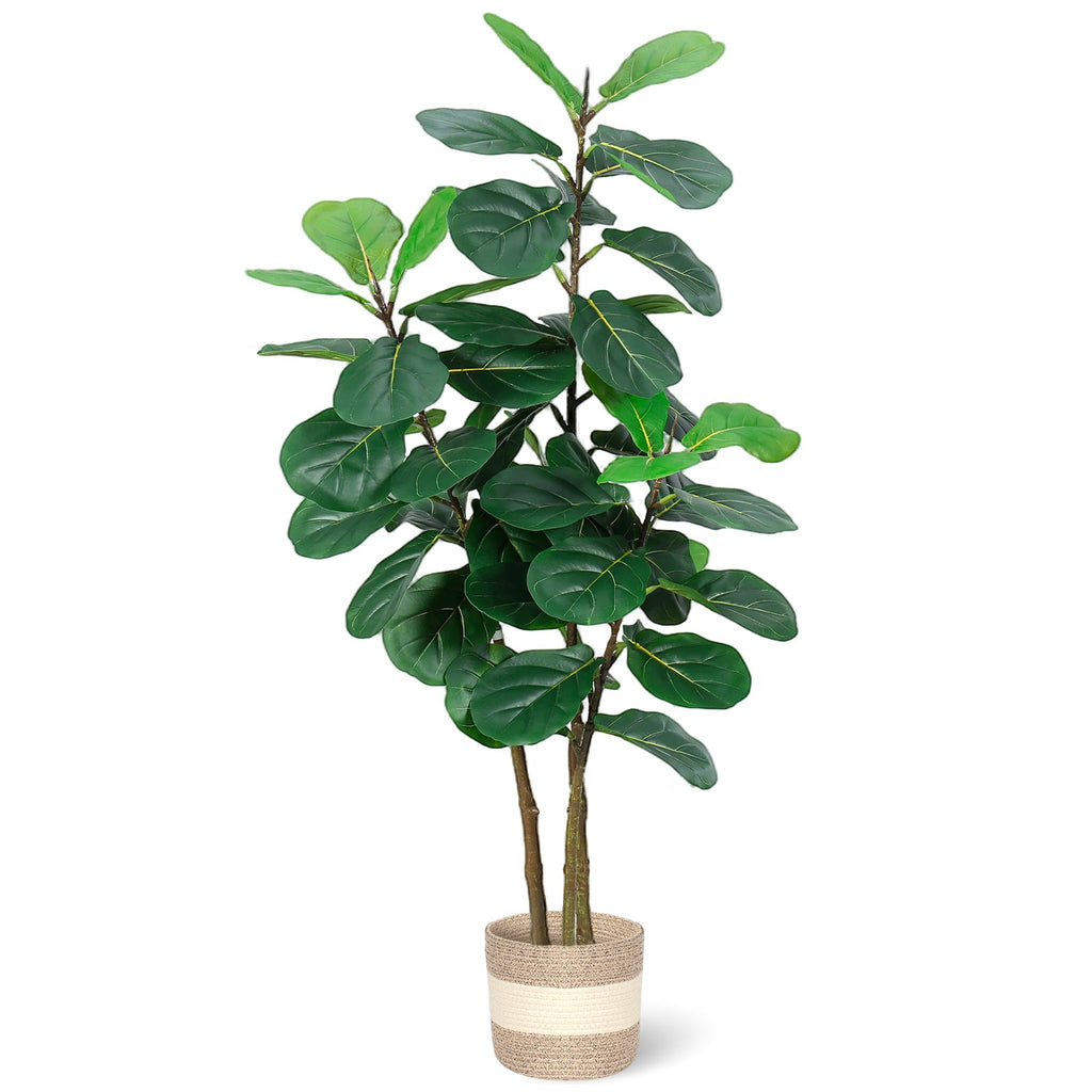 Artificial Fiddle Leaf Fig Tree 5FT with Planter - Green