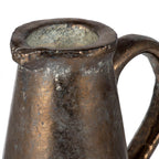 Gold Terracotta Pitcher Vase with Durable Ceramic Construction - Gold