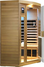 Low EMF Far-Infrared Two Person Sauna with LCD Touch Control - Natural Red Cedar