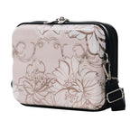 PC+ABS Hardside Luggage Set with Digital Lock - Pink Flower Print