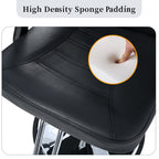 Classic Reclining Barber Chair with Hydraulic Pump - Red or Black