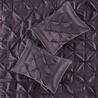 7 Piece Tufted Comforter Set - Plum California King