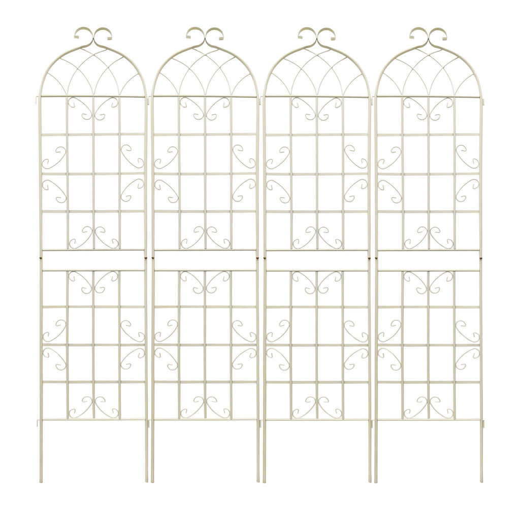 Metal Garden Rustproof Trellis for Climbing Plants – Outdoor Flower Support