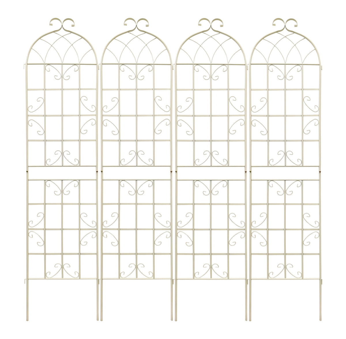Metal Garden Rustproof Trellis for Climbing Plants – Outdoor Flower Support