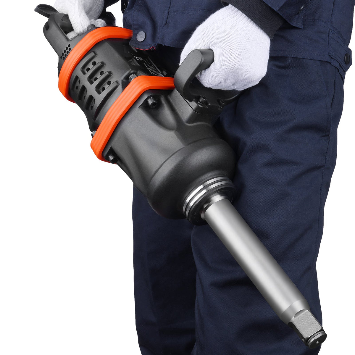 1 Inch Air Impact Wrench with Extended 8 Inch Anvil - 5175 ft-lbs Torque