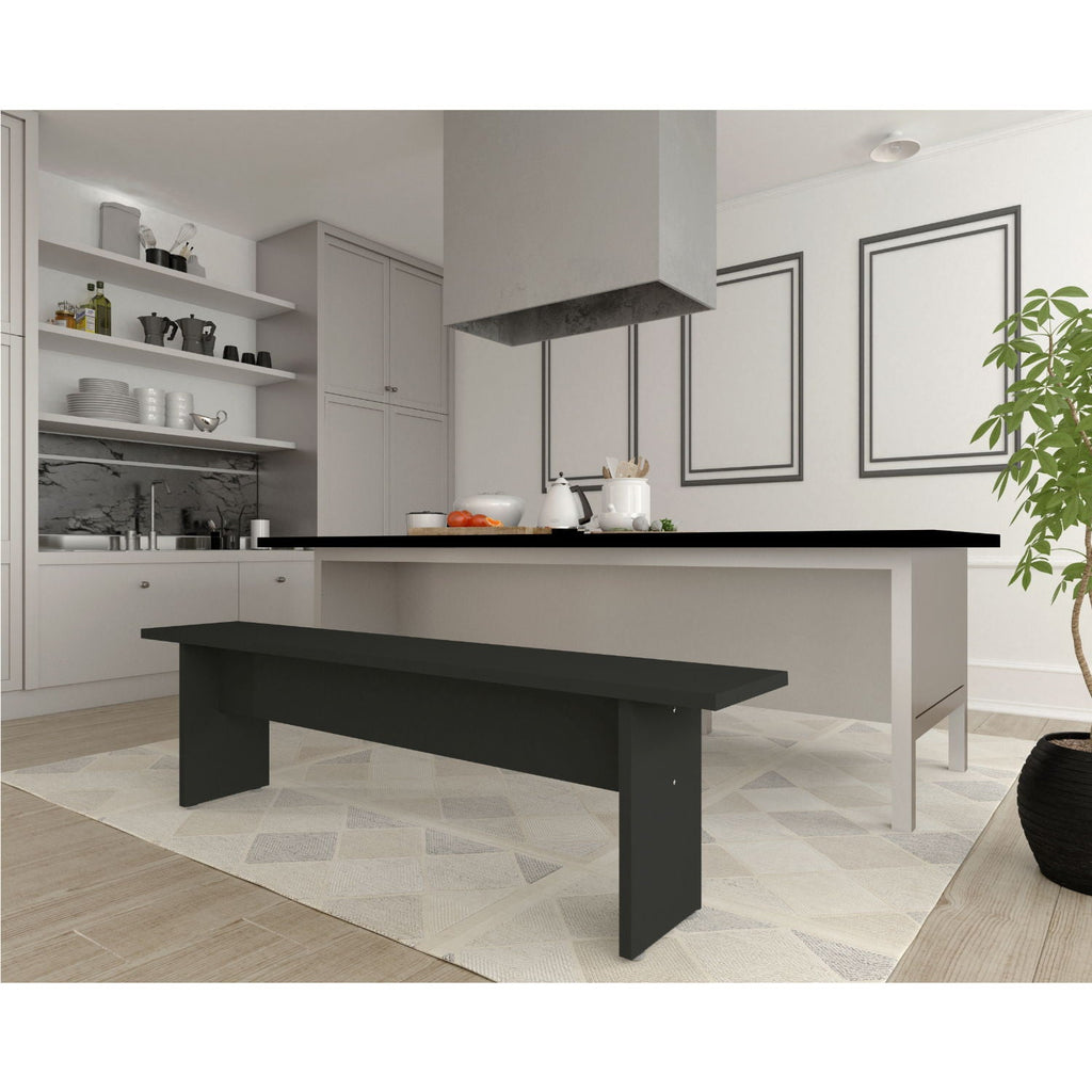 Nomad Dining Bench for 2 Persons with Sturdy Wood Construction - Multiple Colors
