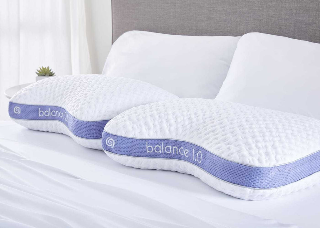 Balance Cuddle Curve Air-Mesh Pillow with Breathable Mesh - White