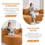 Combined Sofa with 4 Pillows