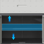 Sturdy Metal Tool Cabinet with Drawer & Locking Doors - Mobile Garage Storage