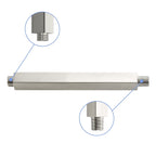 Premium 8" Ceiling Mounted Shower Arm with Flange - Black or Gray