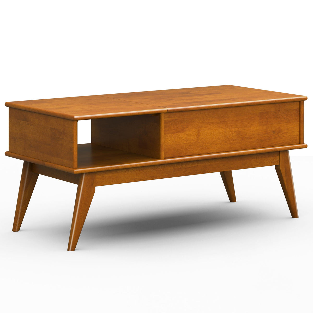 Lift Top Coffee Table with Hidden Storage - Teak