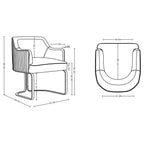 Modern Dining Chair with Solid Wood Frame - Dark Gray, Beige, or Black