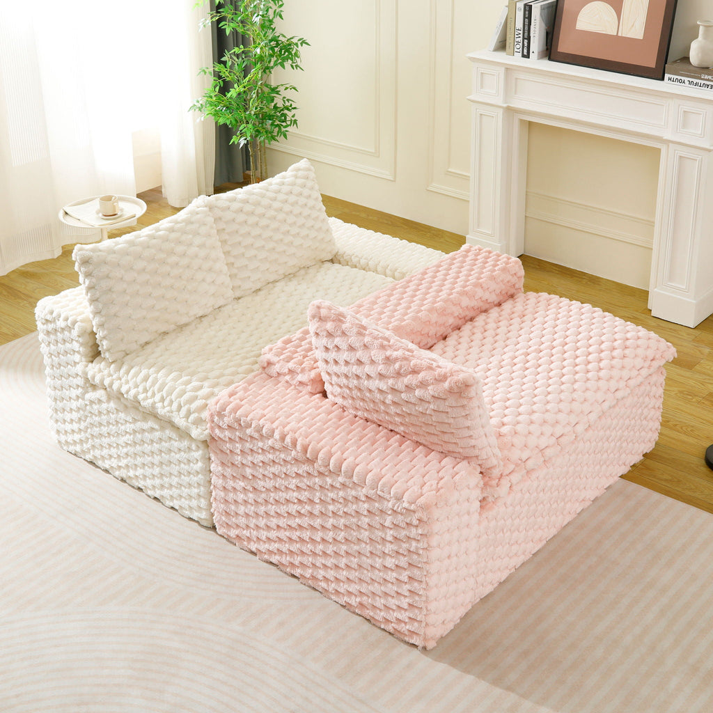 Multifunctional Stationary Sofa with Adjustable Layout - Choice of Color
