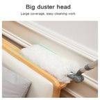 Long Handle Duster With Extension Bar - White
