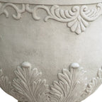 Moroccan Urn Planter with Durable Magnesium Oxide - Antique White