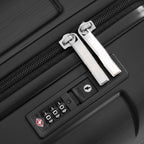 20-Inch Hardshell Carry-On Luggage with TSA Lock - Black