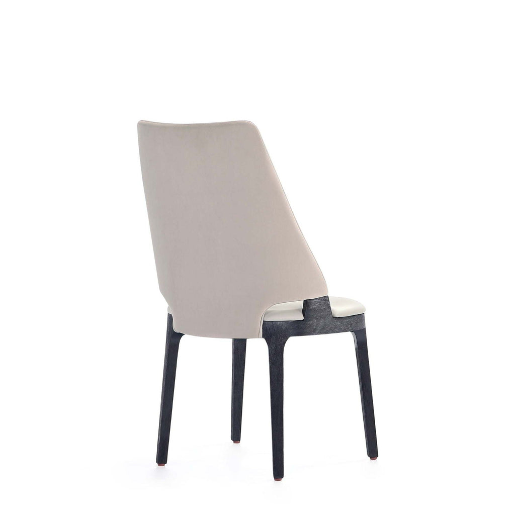 Kara Dining Chair Set of 2 with Solid Beech Wood Frame – Blue or Gray