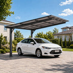 10x10FT PC Roof Carport with Galvanized Steel Frame