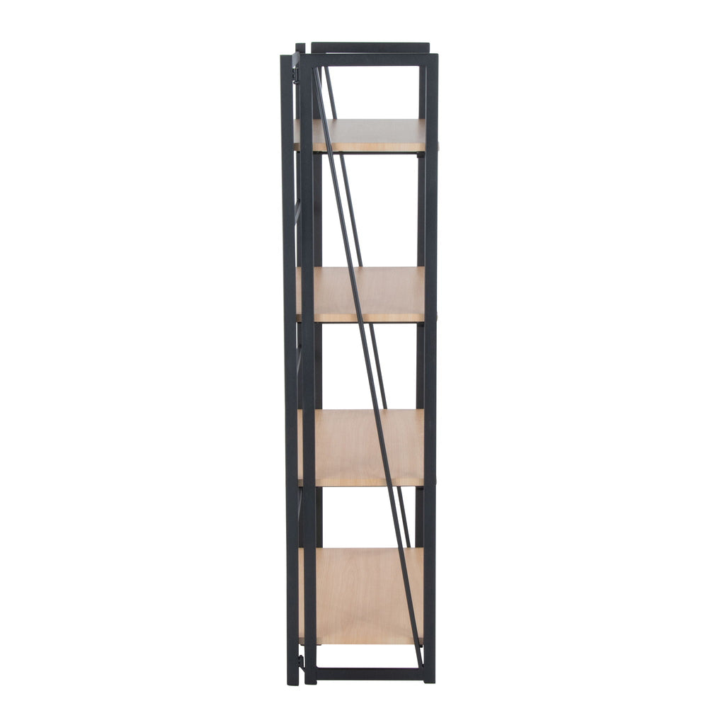 Contemporary Bookcase with Four Open Shelves - White or Black