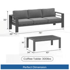 All-Weather Outdoor Patio Set with Thick Cushions - Multiple Colors