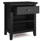 Handcrafted Bedside Table with Drawer and Shelf - Multiple Colors