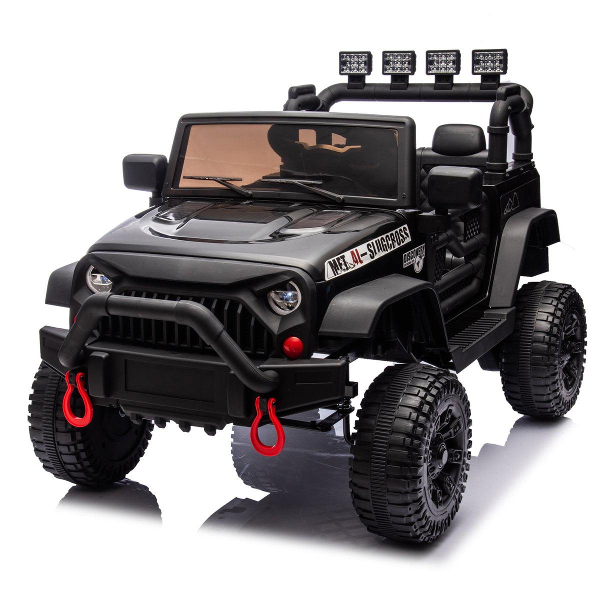 24V Kids Ride On Car with Remote Control and Bluetooth - Black