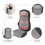 Therapeutic Shiatsu Massage Cushion with Heat Function - Polypropylene, Gray